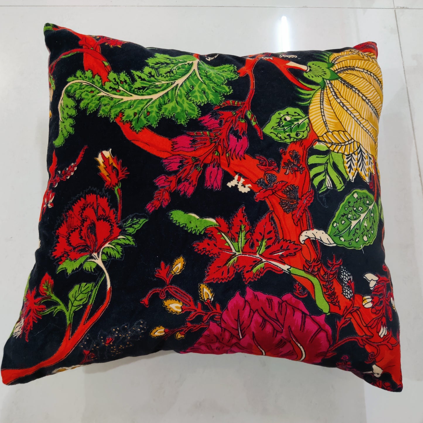 16" Tree of life Black Velvet Cushion Cover-Sale