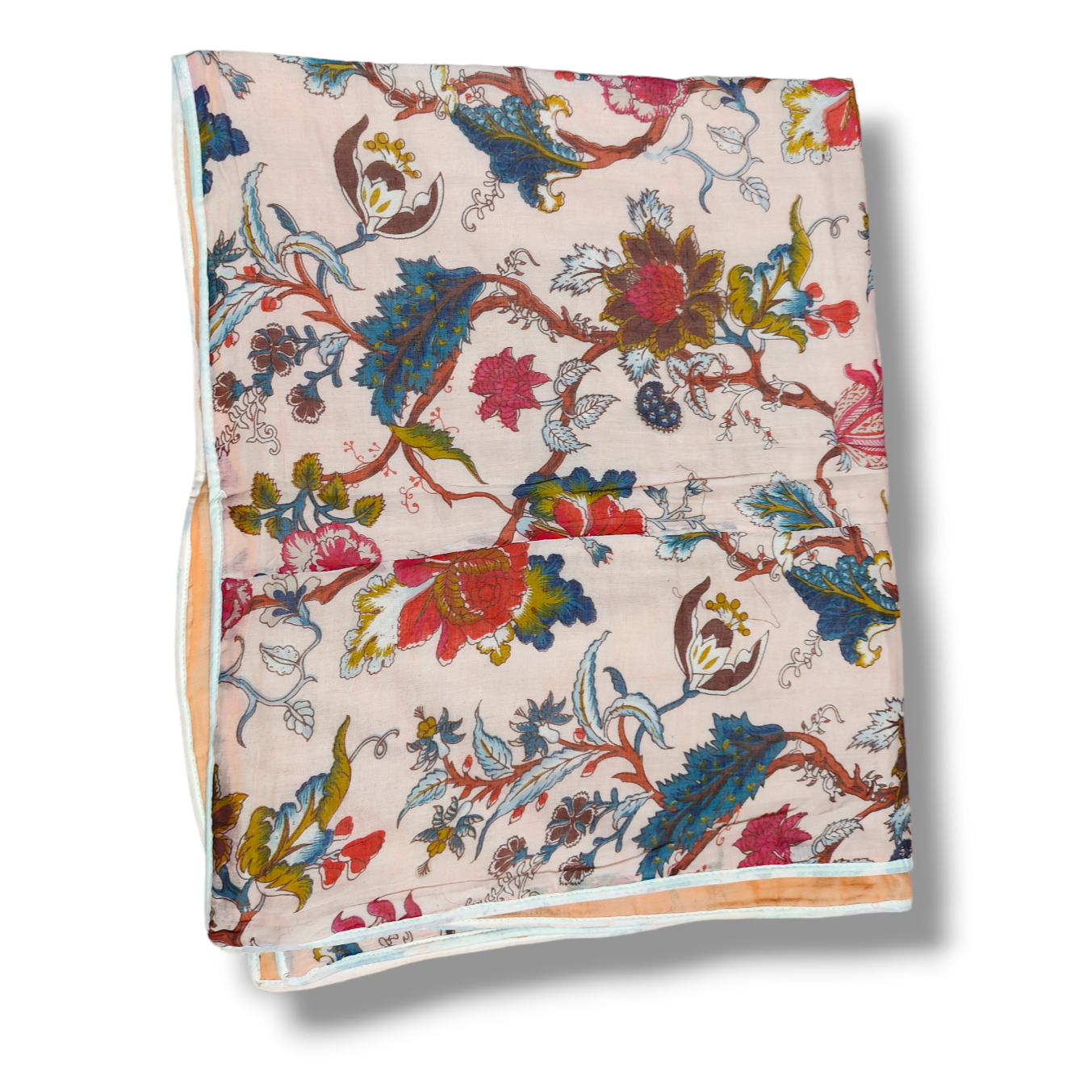 Malmal AC Quilt/Dohar- Tree of Life Peach