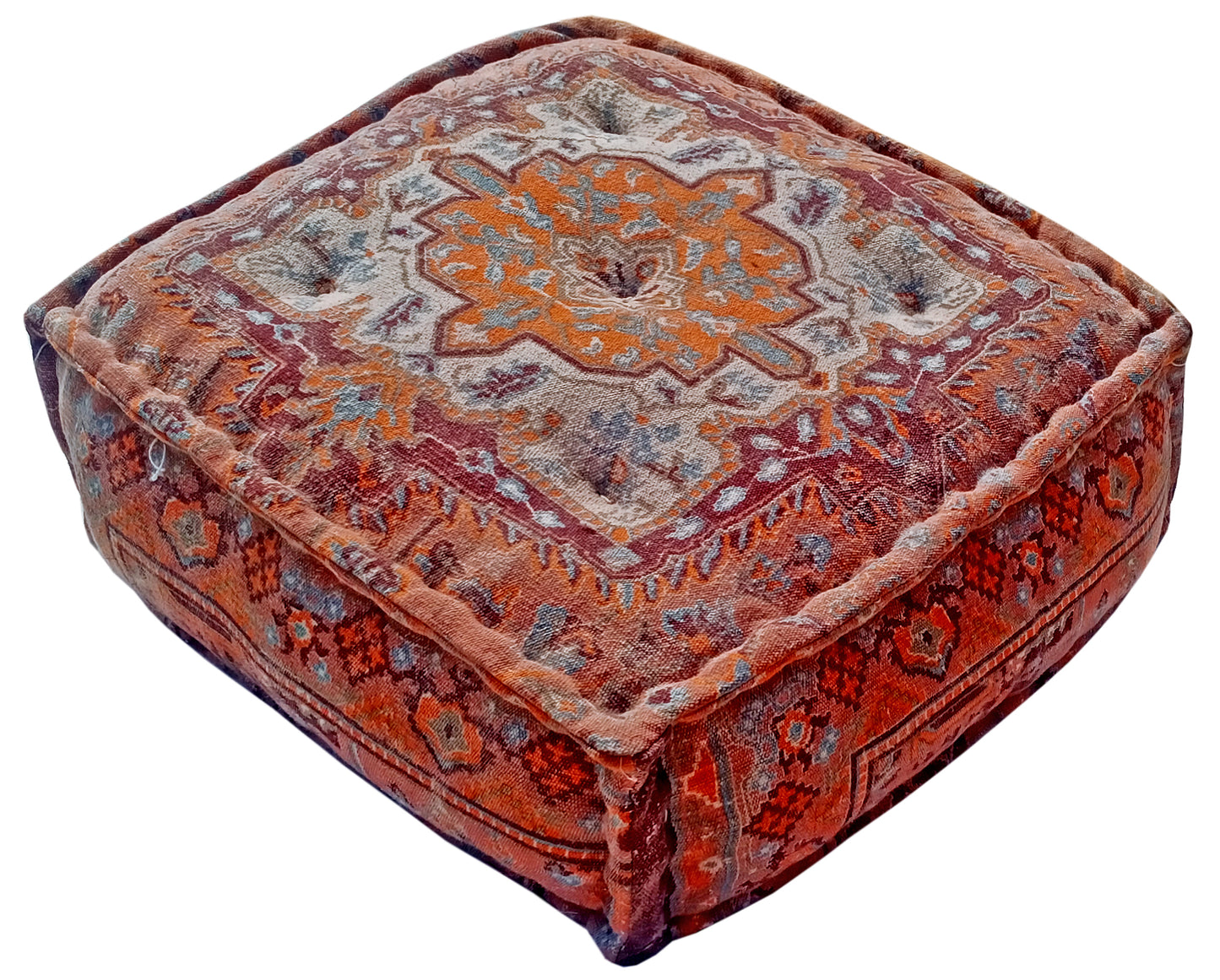 Floor Mattress Orange - The Teal Thread