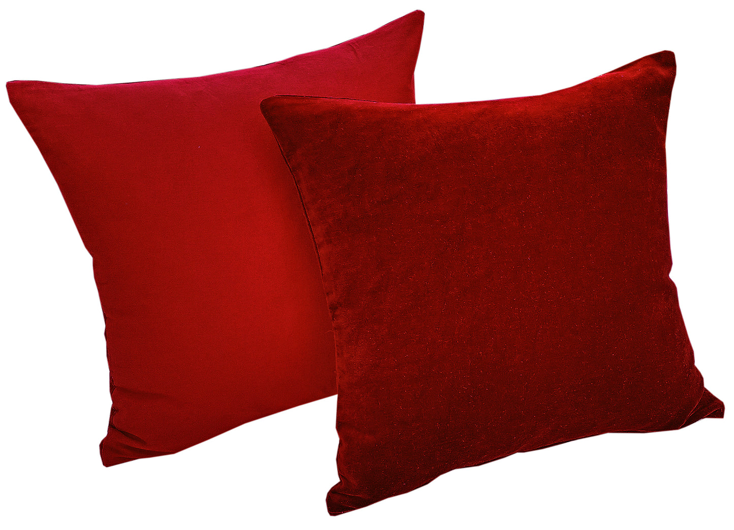 Solid Velvet Cushion Cover -Red - The Teal Thread