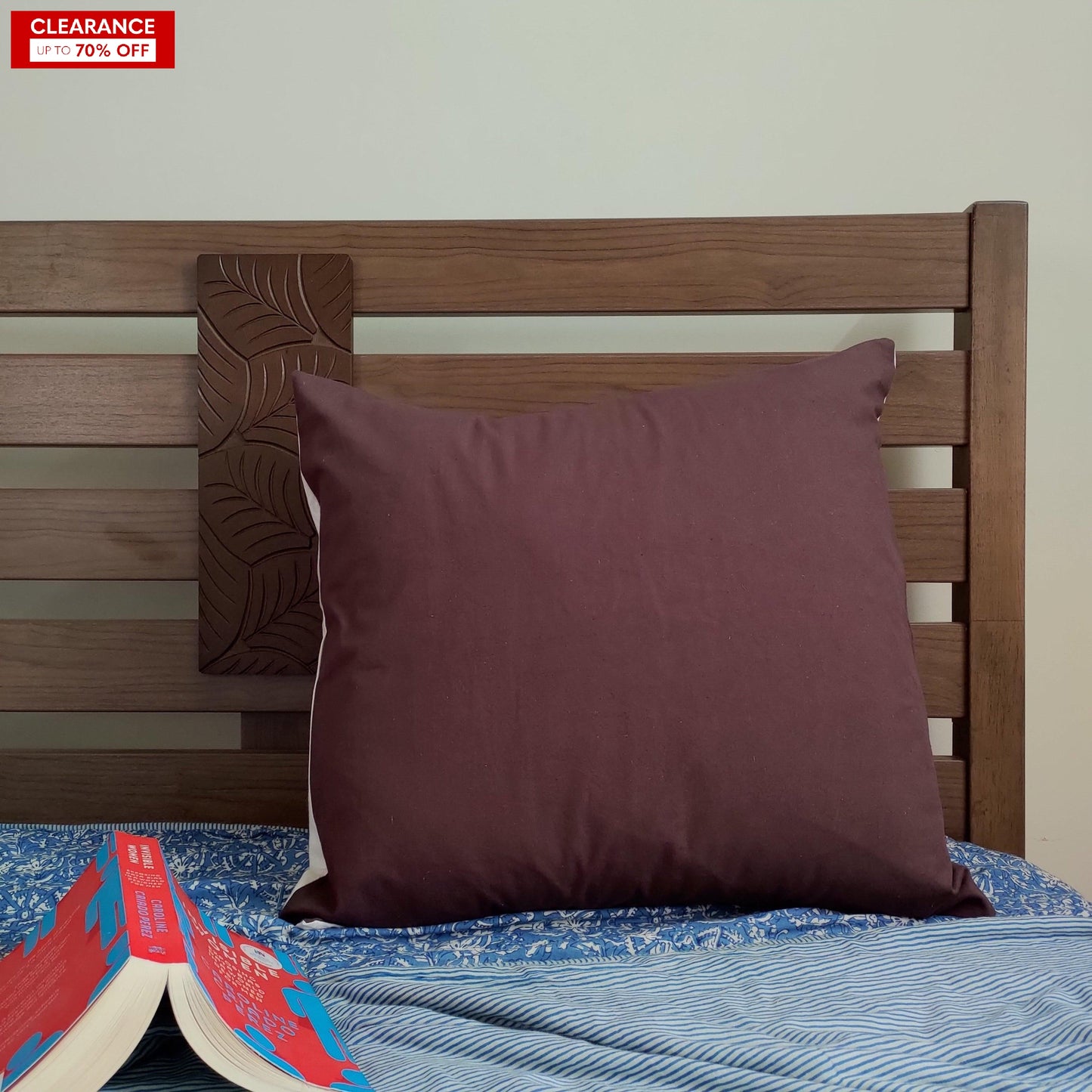 24 " cushion cover-Canvas Brown - The Teal Thread