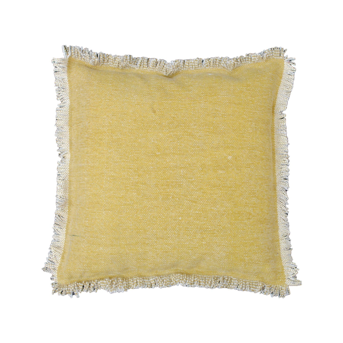 18 " Rugged Cushion Cover 18 "-Yellow - The Teal Thread