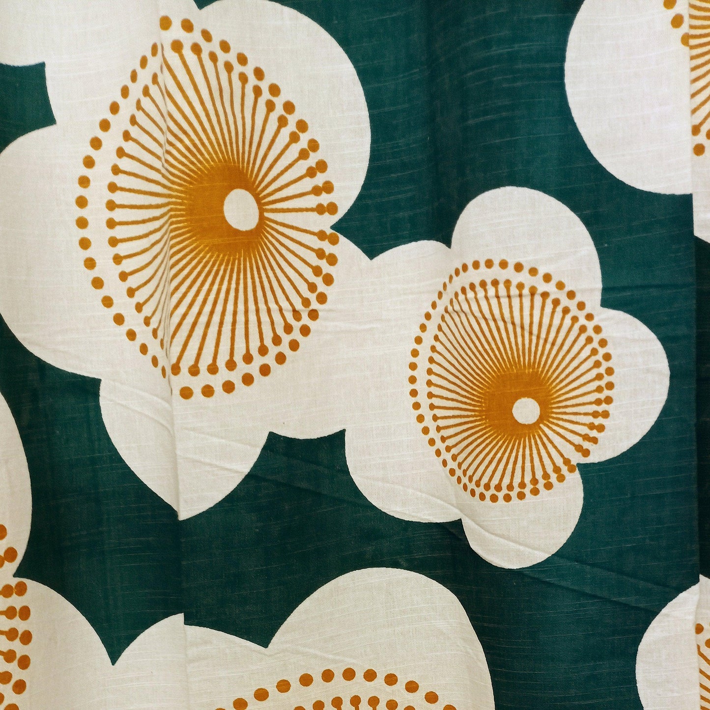 Floral Curtain Pair- Green - The Teal Thread