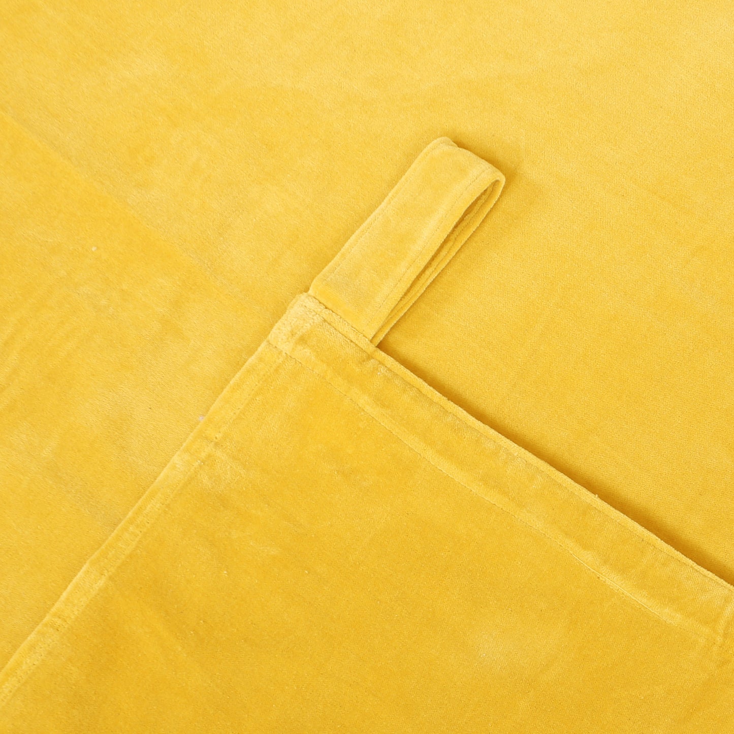 Solid Color 1 Velvet Curtain- Yellow
