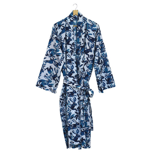 Kimono Bath Robes/ Night Suit -Blue Rabbit