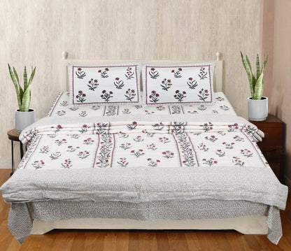 Block Print Soft Jaipuri Razai Quilt- 4