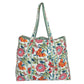Handmade Quilted Tote Bag -White Floral