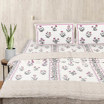 Block Print Soft Jaipuri Razai Quilt- 5