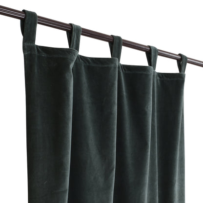 Solid Color 1 Velvet Curtain- Grey
