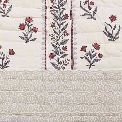 Block Print Soft Jaipuri Razai Quilt- 4