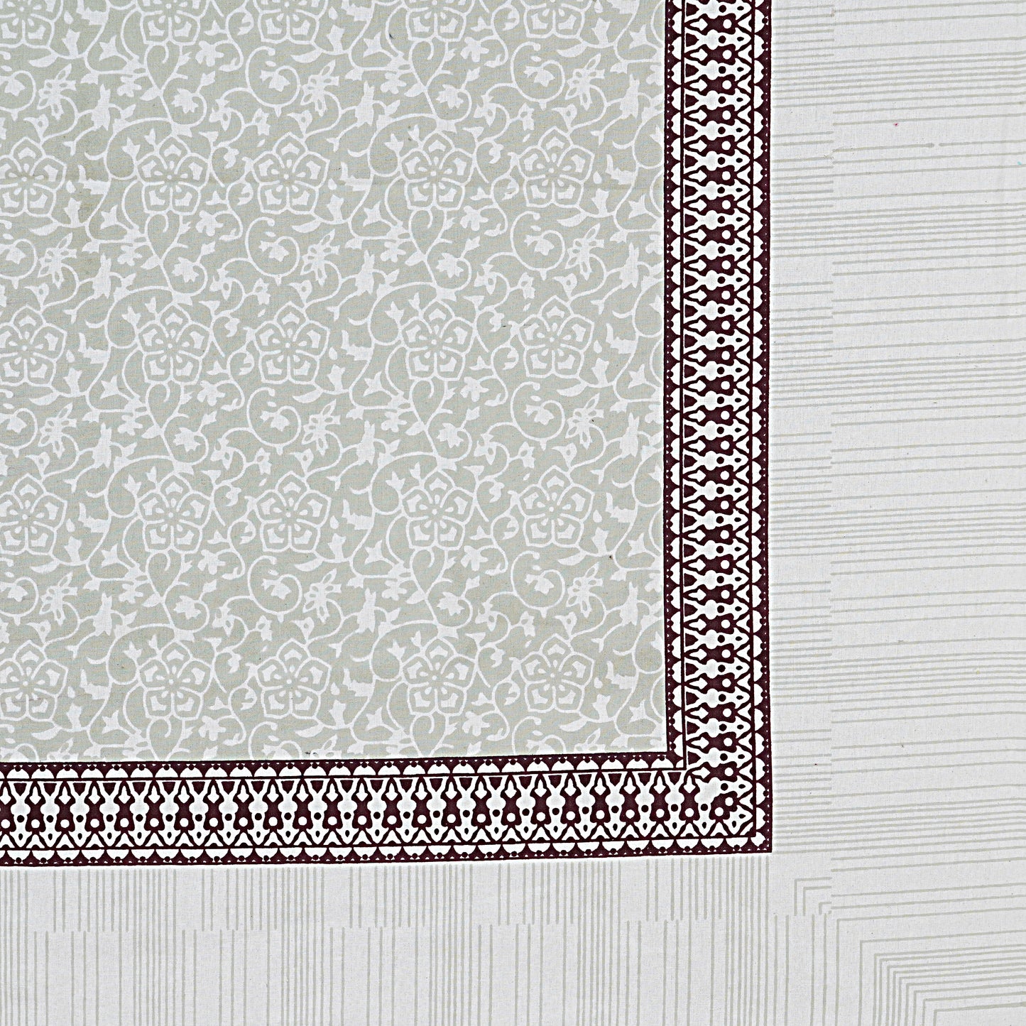 6/8 Seater green floral Dining Table Cover