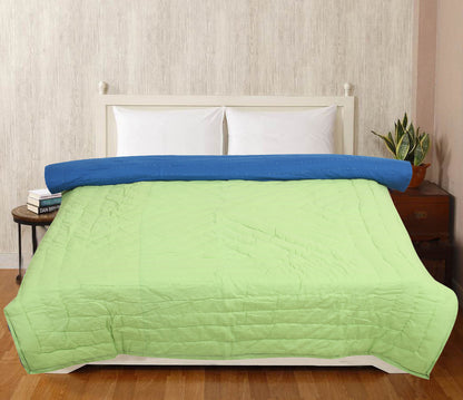 Green and Blue Super Soft Reversible Quilt/Comforter