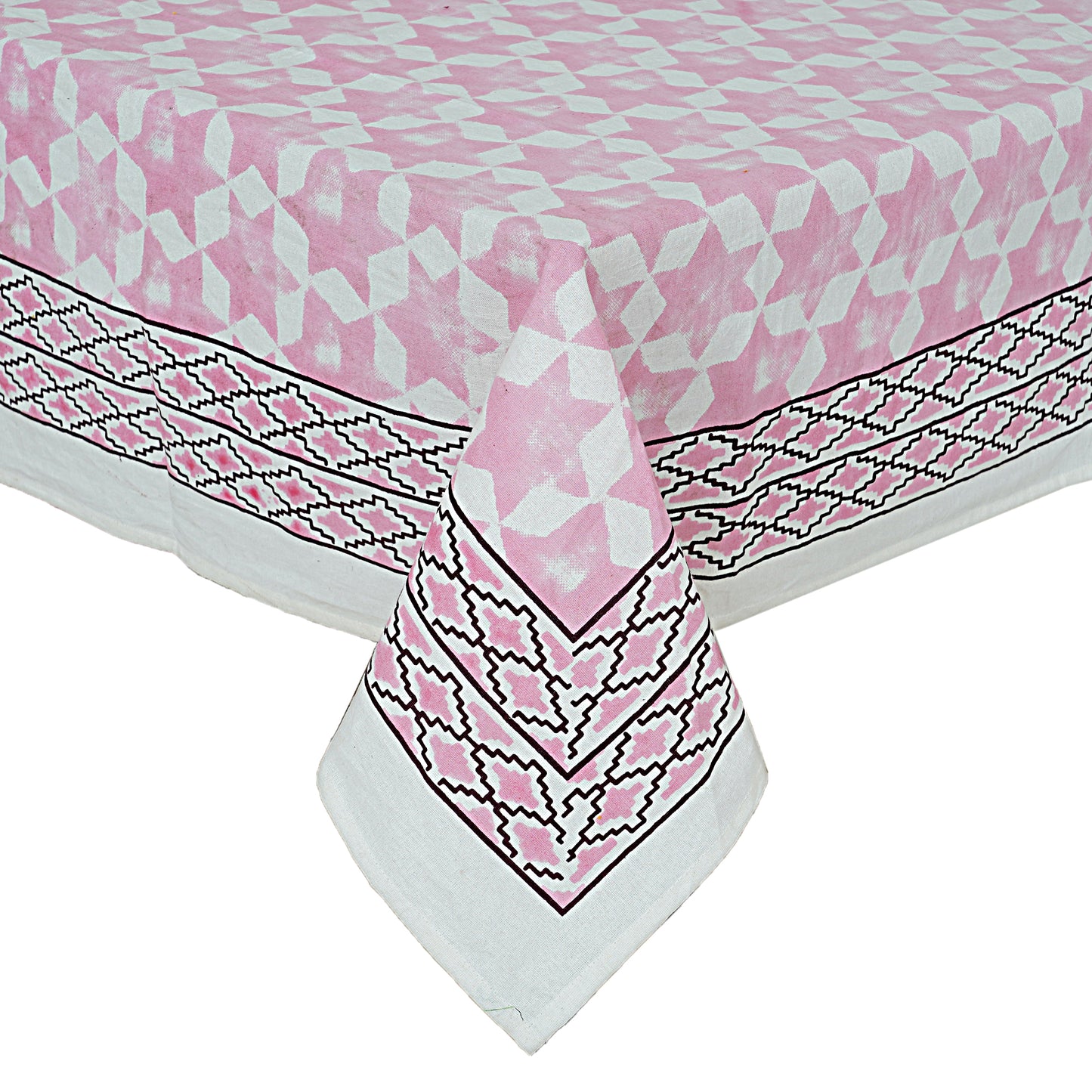6/8 Seater Pink Stars Dining Table Cover