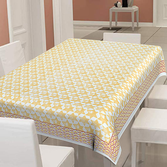 6/8 Seater Yellow Stars Dining Table Cover