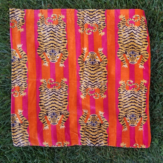 Disco Pink Tiger Cotton cambric 44 inches width Fabric per meter