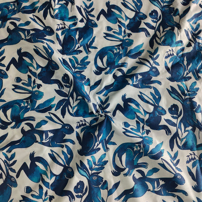 Wild Rabbit cambric fabric 44 inches width- Blue
