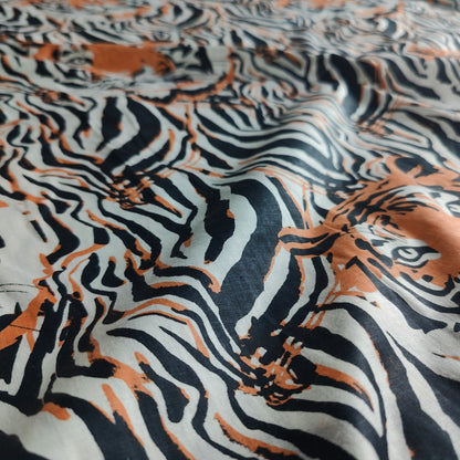 Tigress Cotton cambric 44 inches width Fabric per meter