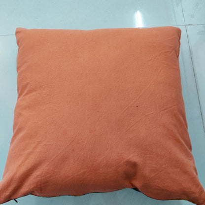 18 " Orange Paradise Viscose Velvet Cushion Cover- Sale