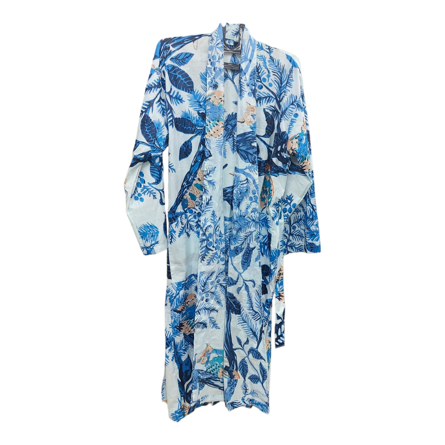 Kimono Bath Robes/ Night Suit - Owl with family Blue