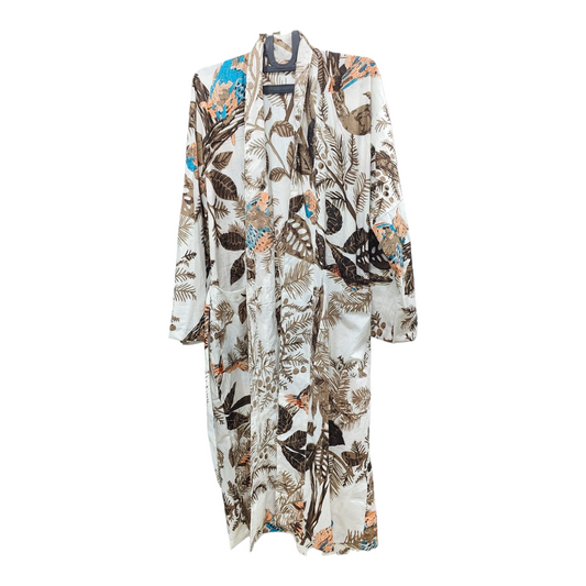Kimono Bath Robes/ Night Suit -Owl with family brown