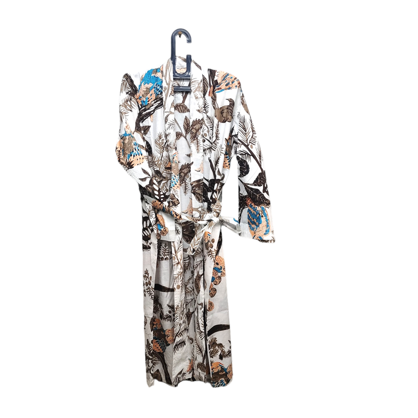 Kimono Bath Robes/ Night Suit - Owl Family Brown
