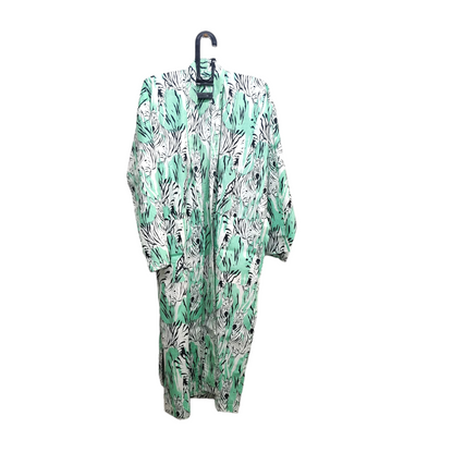 Kimono Bath Robes/ Night Suit - Zebra Green