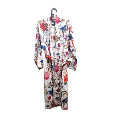 Kimono Bath Robes/ Night Suit - Tree Of Life White