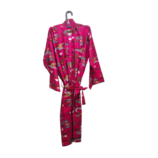 Kimono Bath Robes/ Night Suit - Jungle Book Pink