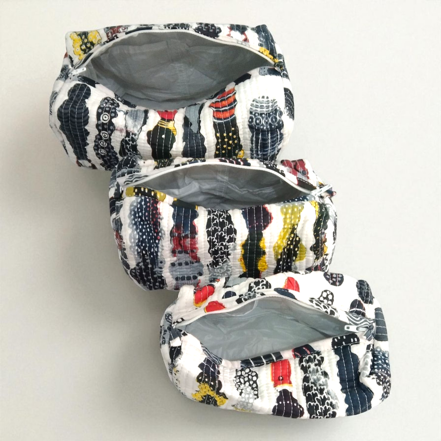 Vanity bag/ toiletry bag set of 3- Sea