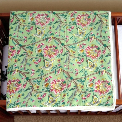Baby dohar/ ac quilt green hues