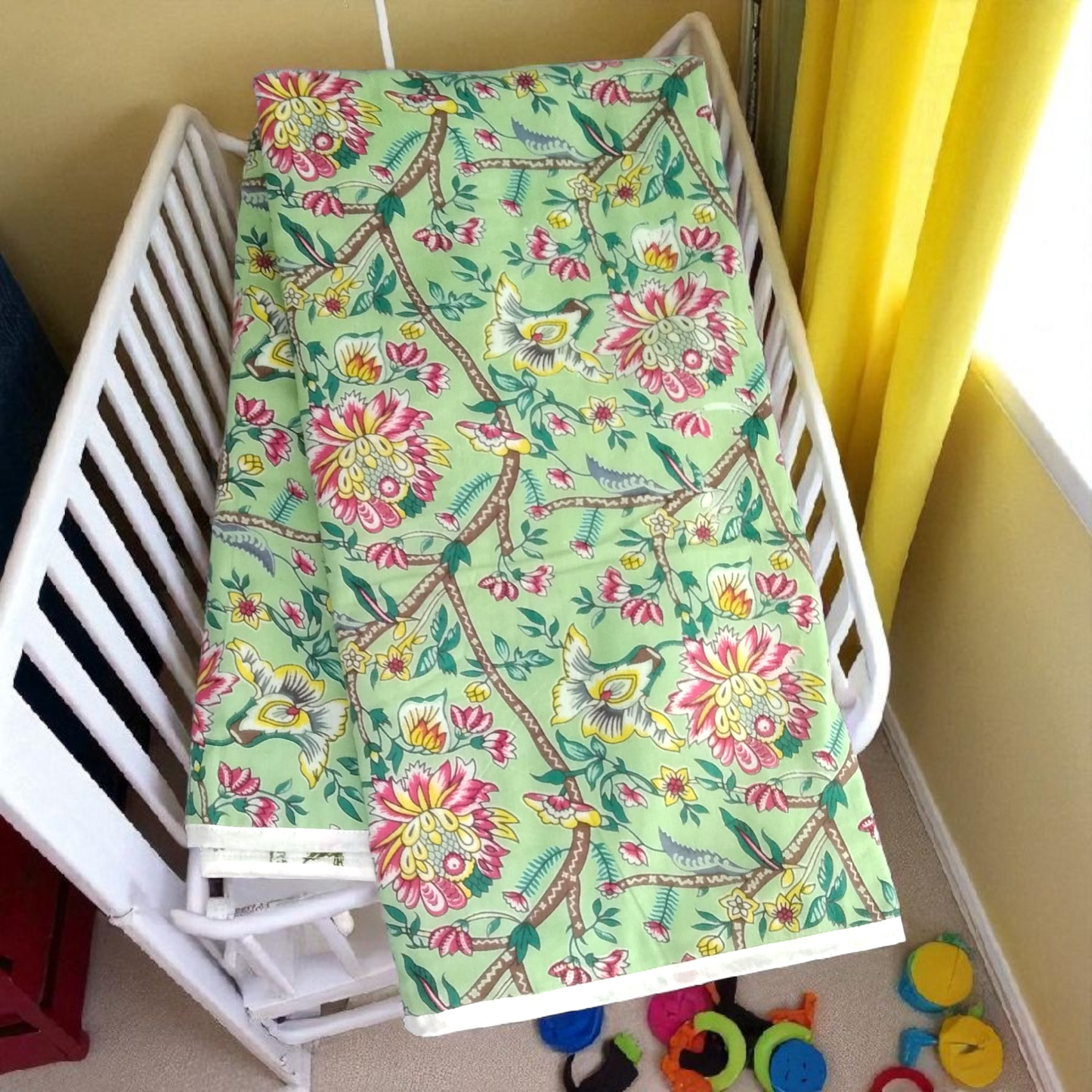 Baby dohar/ ac quilt green hues