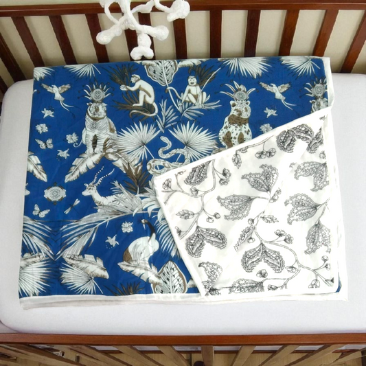 Baby dohar/ ac quilt Mystic blue