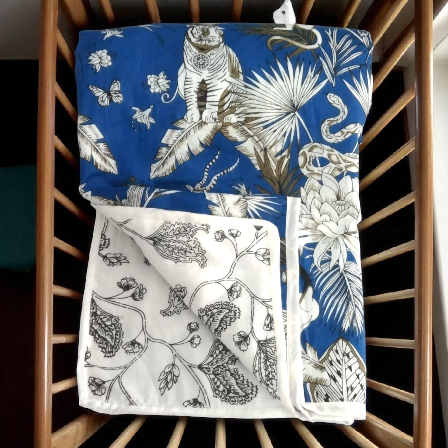 Baby dohar/ ac quilt Mystic blue