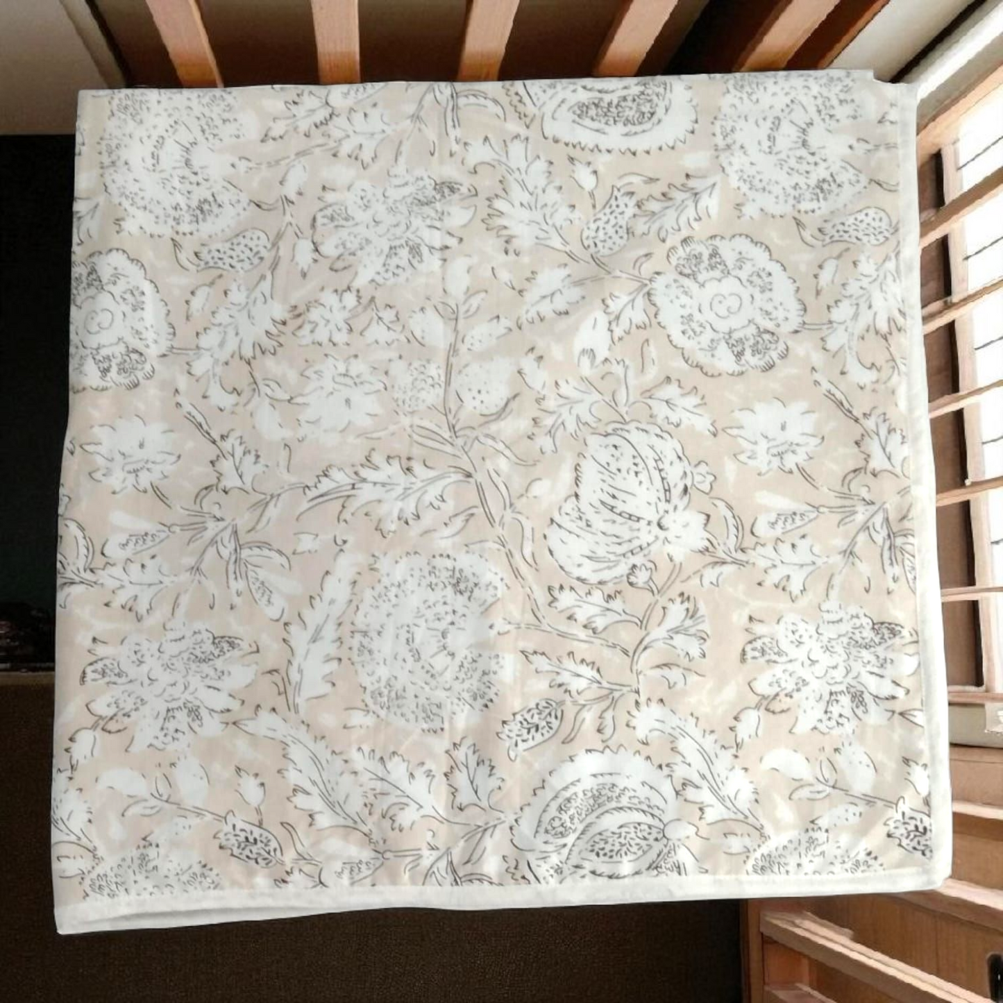 Baby dohar/ ac quilt soft beige