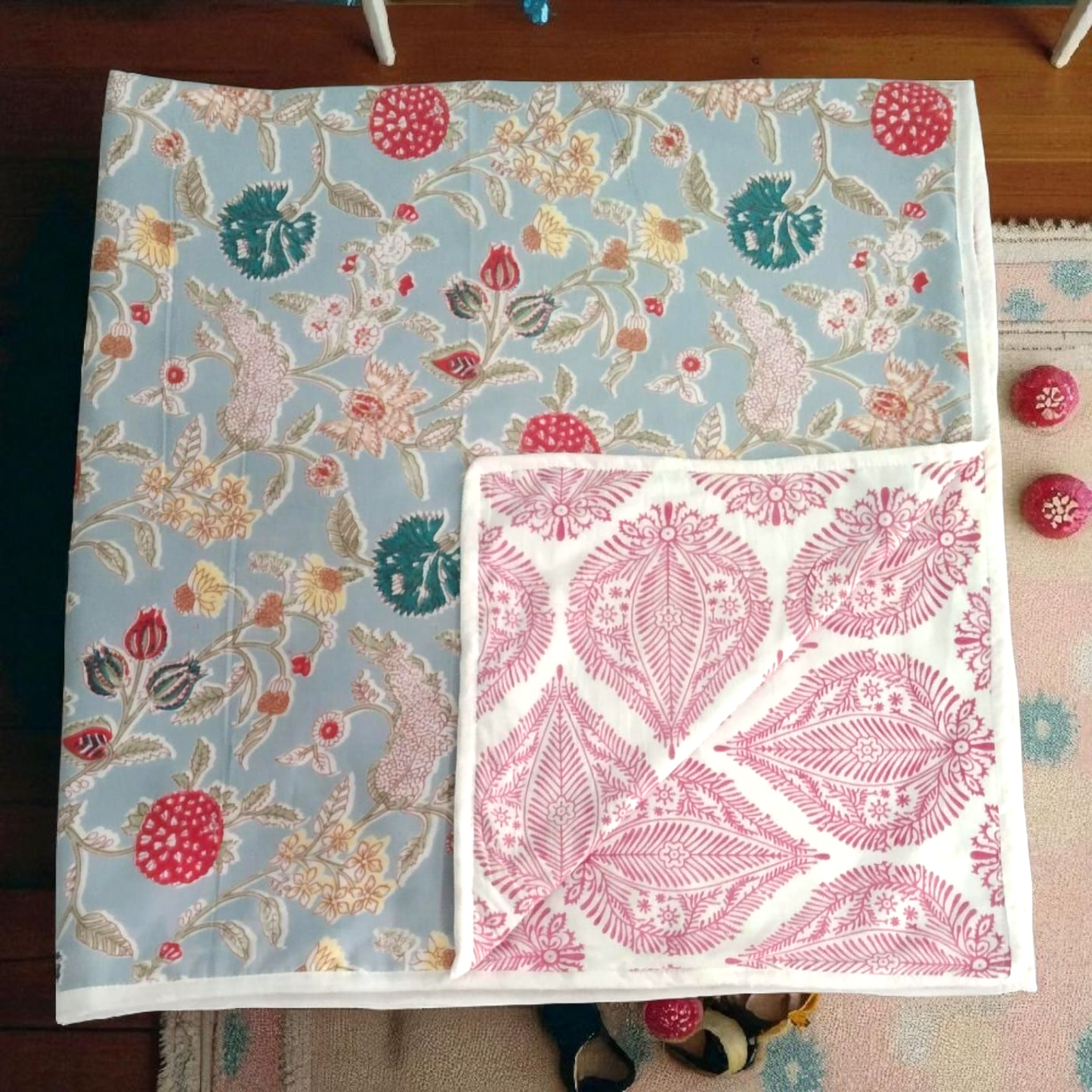 Baby dohar/ ac quilt tropical grey