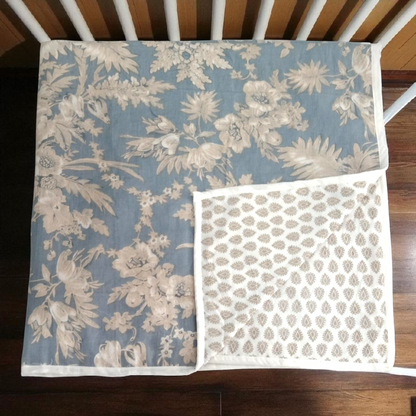 Baby dohar/ ac quilt grey sparks