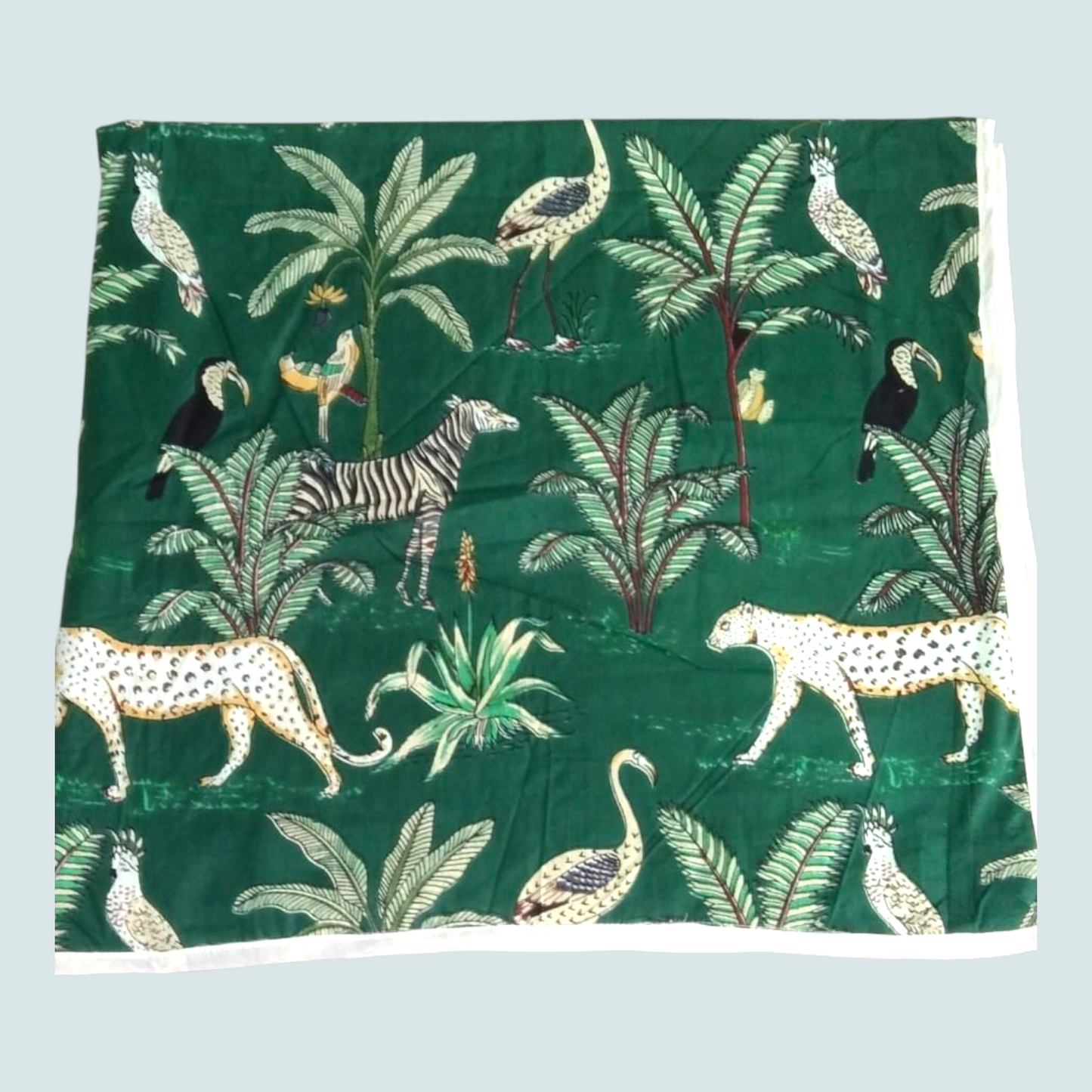 Baby dohar/ ac quilt Jungle green