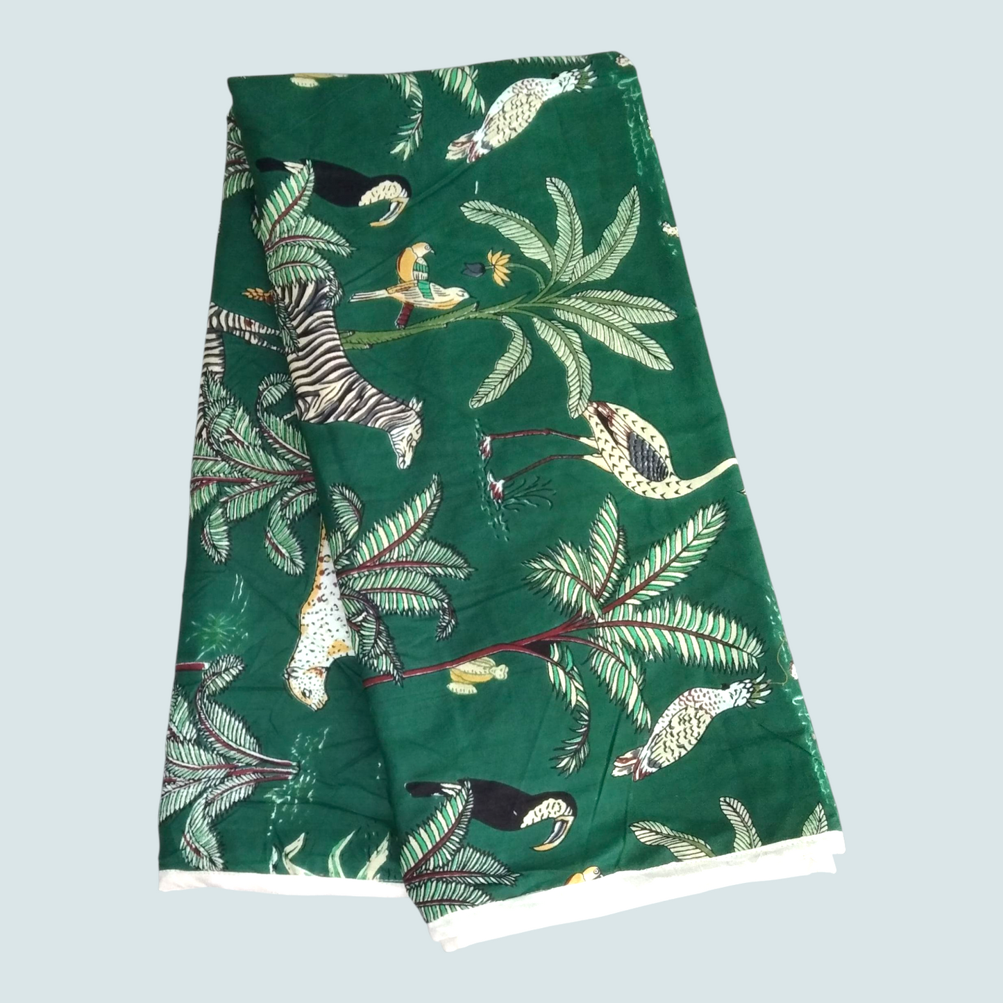 Baby dohar/ ac quilt Jungle green