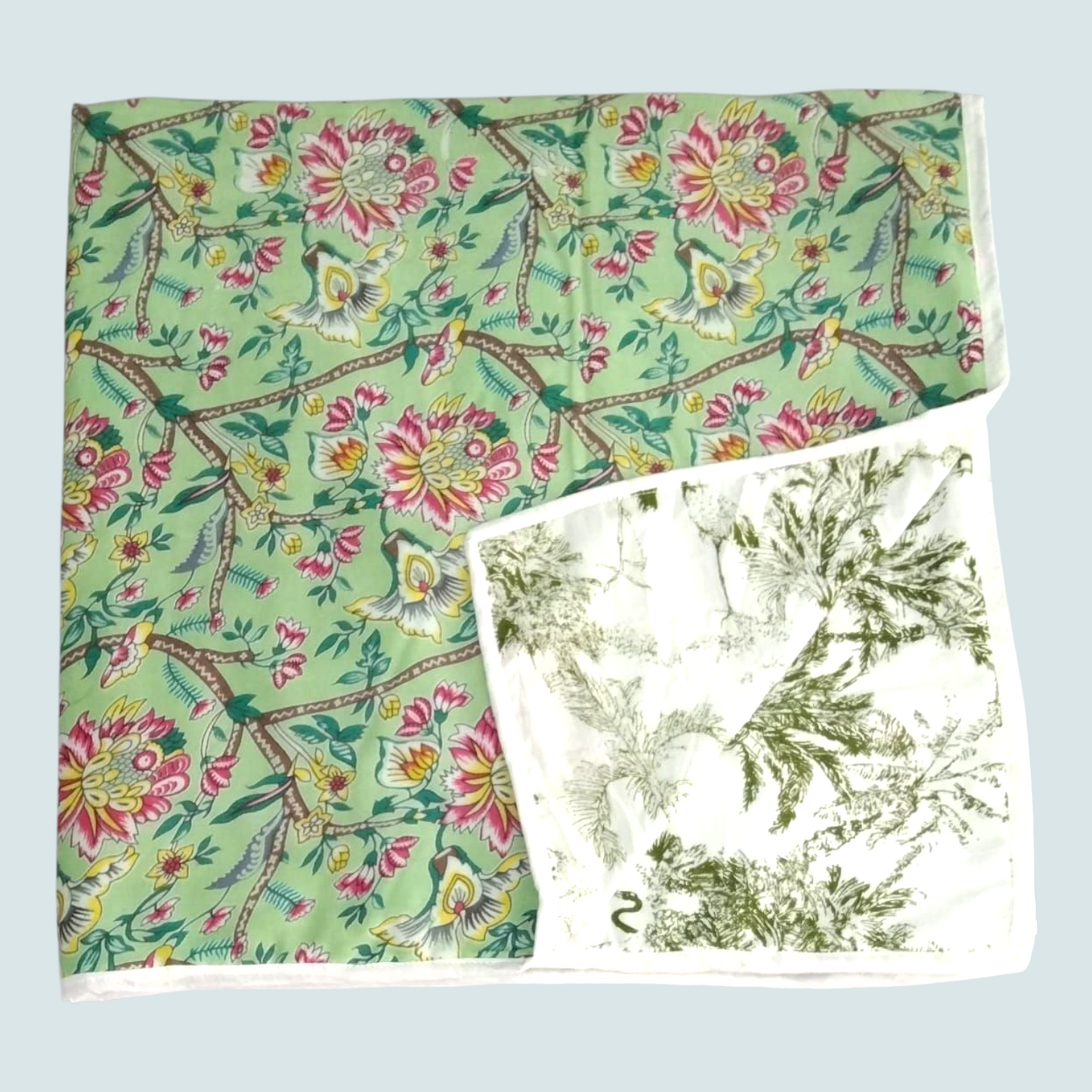 Baby dohar/ ac quilt green hues