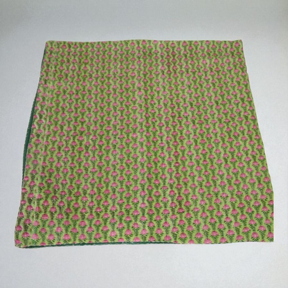 Hand Quilted Kantha Bedcover- Vibe Green