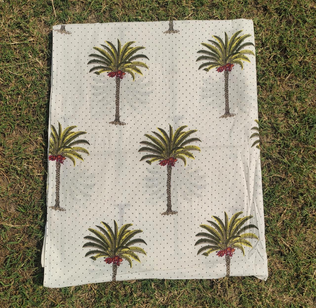 Palm Tree Cotton Cambric Fabric Width 44 inches Fabric per meter