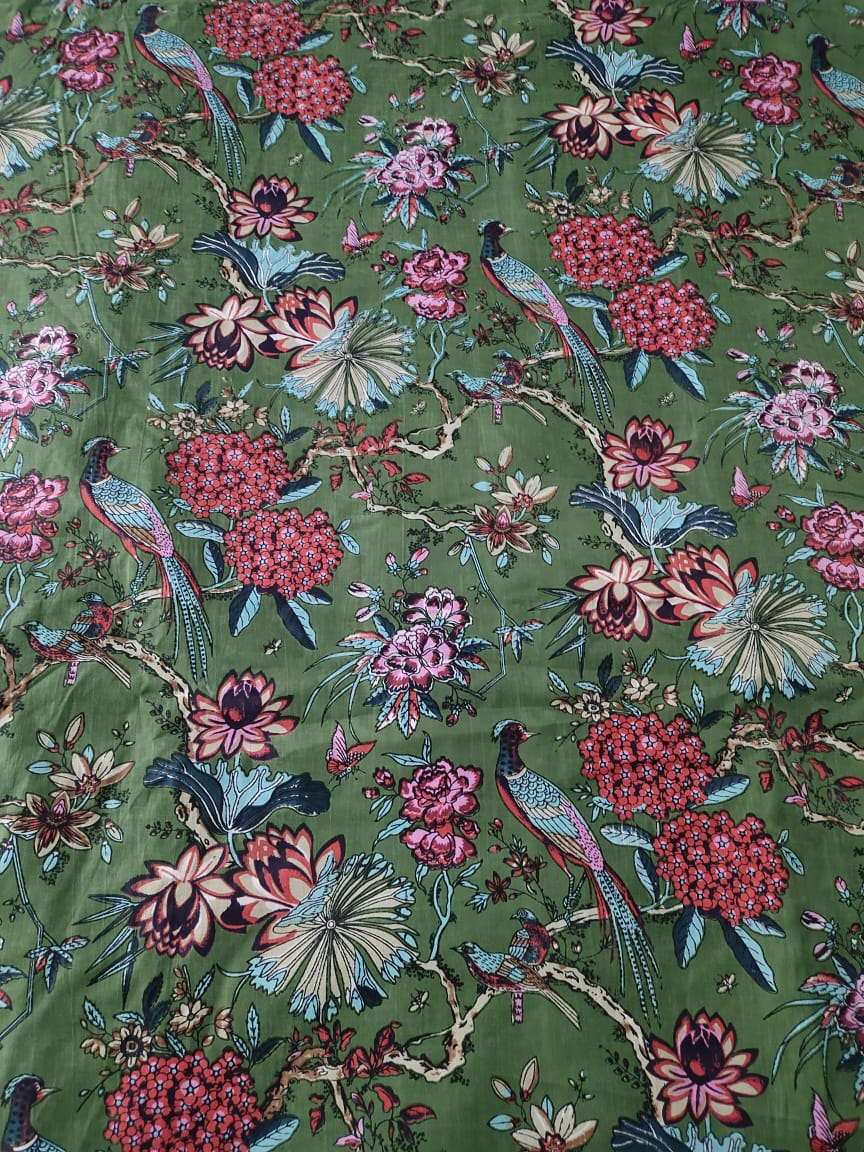 London springs cotton cambric 44 inches width Fabric per meter