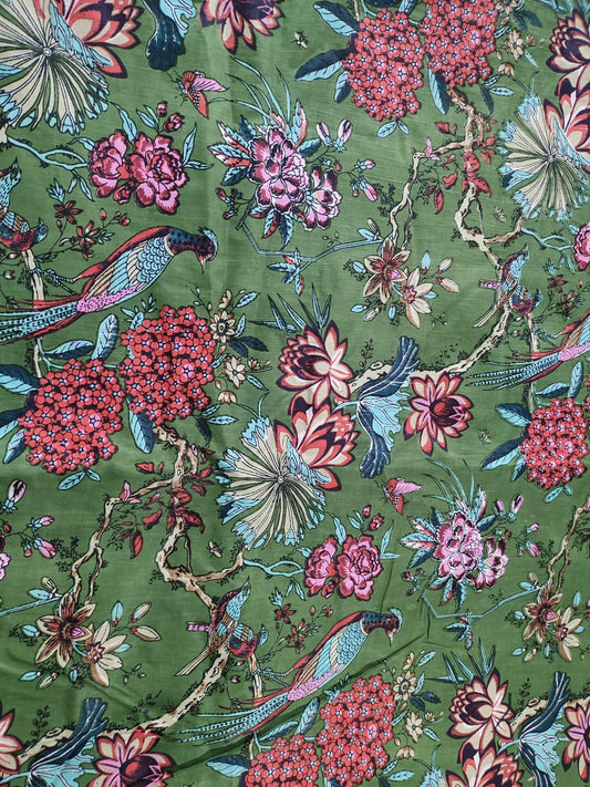 London springs cotton cambric 44 inches width Fabric per meter