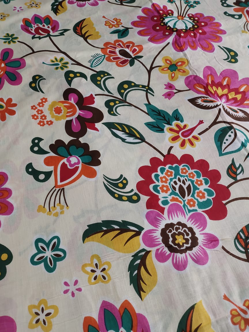Crown Peach cotton cambric 44 inches width Fabric per meter