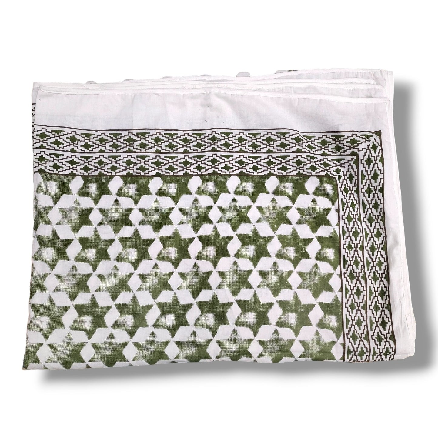 Malmal AC Quilt/Dohar-Starry green -Single Bed