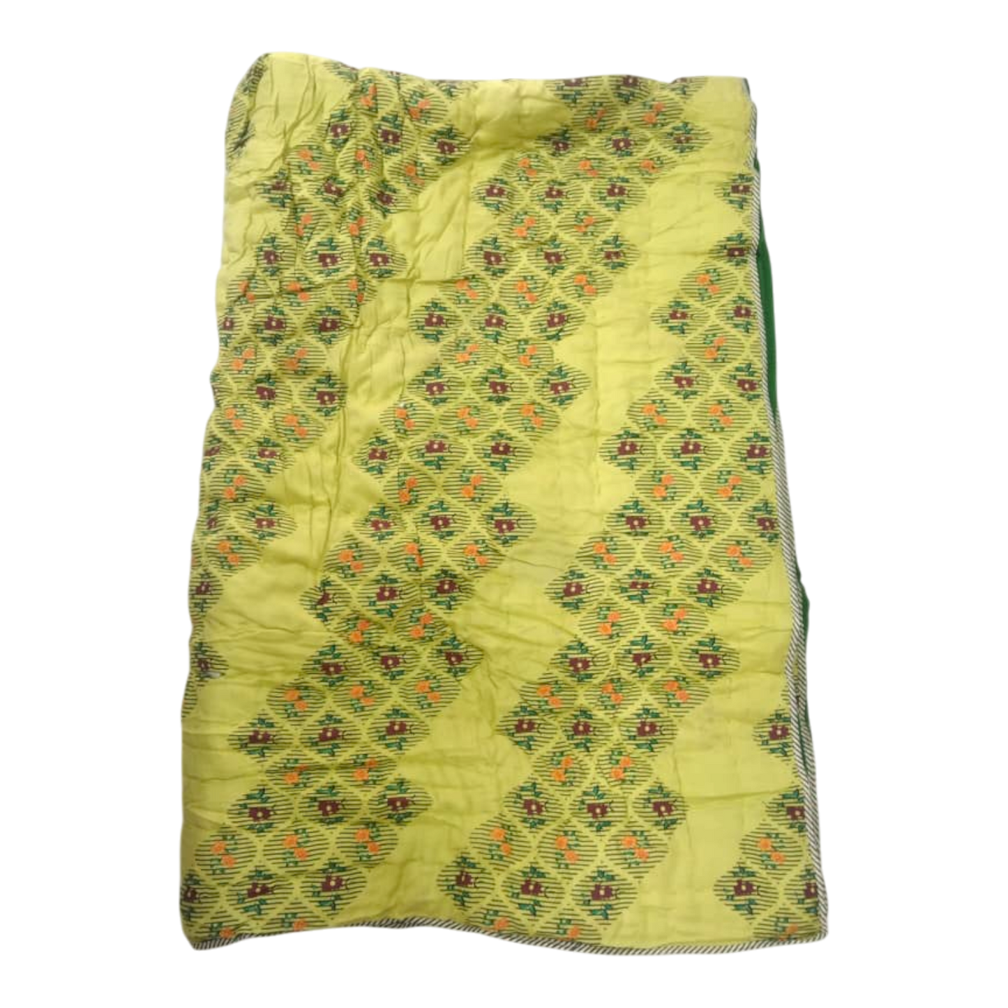 Lime Green Cotton Rayon single Quilt