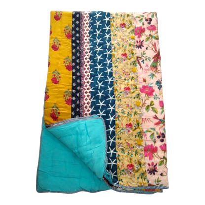 Patchwork Cotton cambric single Quilt