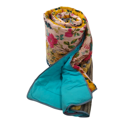 Patchwork Cotton cambric single Quilt