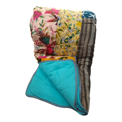 Patchwork Cotton cambric single Quilt