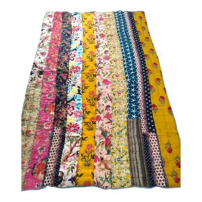 Patchwork Cotton cambric single Quilt